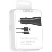 Auto Snellader Samsung Galaxy S5 Neo G903F Micro-USB 2 Ampere 100 CM - Origineel - Zwart - Blister