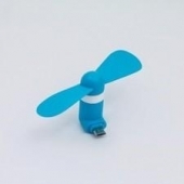 Mini Fan Micro-USB blauw