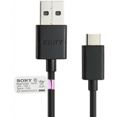 Datakabel Sony Xperia XA3 USB-C 100 CM - Origineel - Zwart