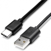 Universele Datakabel USB-C voor Wileyfox 100 CM - Zwart