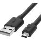 Micro-USB kabel voor LG - Zwart - 0.25 Meter