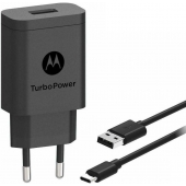 Motorola Moto Z2 Force Turbo snellader 15W Zwart - USB-C - 100CM - Origineel